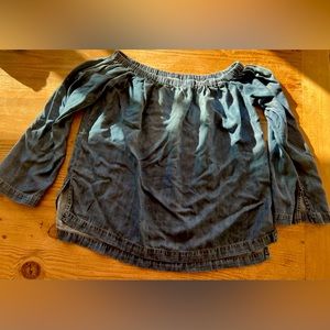 Cloth & Stone Chambray Off the Shoulder Blouse